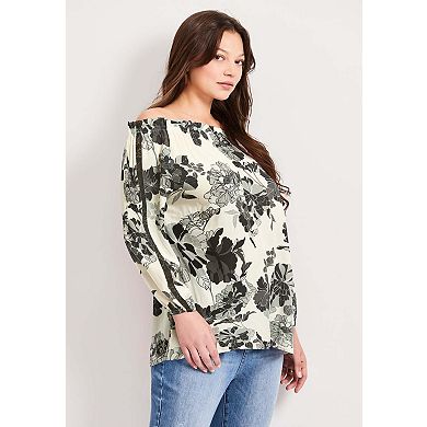 Avenue Women's Plus Size Convertible Peasant