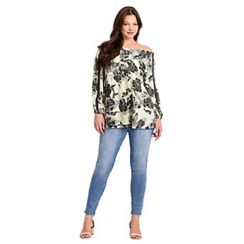 Avenue Women's Plus Size Convertible Peasant