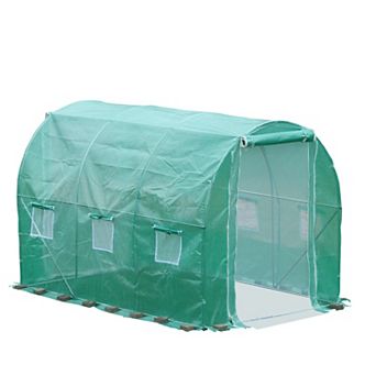 Aoodor Greenhouse Replacement Cover Large Walk in Tunnel For Outdoor Plant (Frame NOT Included)