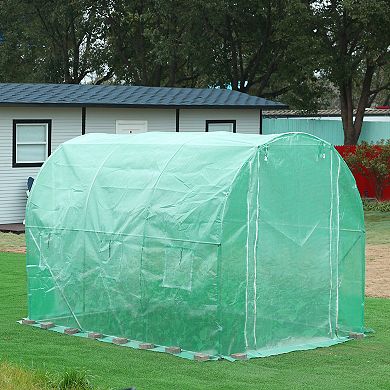 Aoodor Greenhouse Replacement Cover Large Walk in Tunnel For Outdoor Plant (Frame NOT Included)