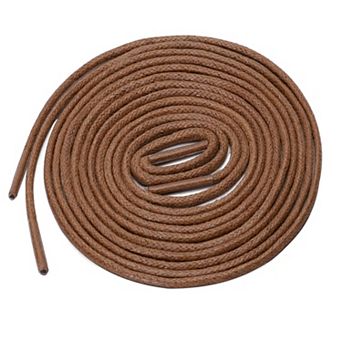 2 Pairs Round Waxed Shoelaces Colored Oxford Shoestrings for Dress Shoes Boots 43.3"