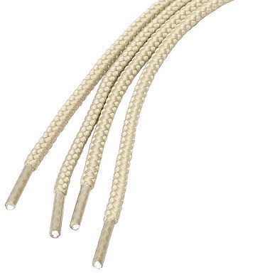 2 Pairs Unisex Thick Solid Colors Round Shoelaces for Leather Shoes Boots 100cm/39.37"