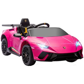 Qaba 12V Lamborghini Huracan Licensed Kids Electric Car for 3-6 Years