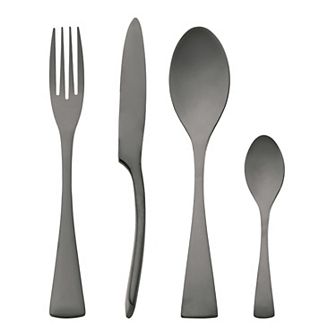 4 pc Silverware Set, Stainless Steel Flatware with Knife Cutlery Set, Tableware Serving Utensils Set
