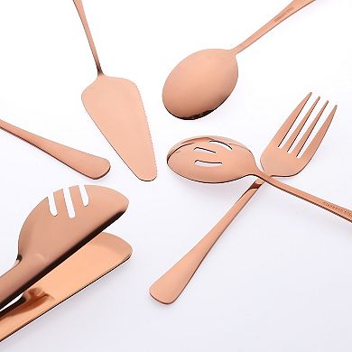 10Pcs Silverware Set, Stainless Steel Flatware with Spoons, Kitchen Cutlery Set Serving Utensils Set