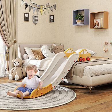 Qaba Toddler Slide for Bed, Sofa, Extra Length, Easy to Assemble,