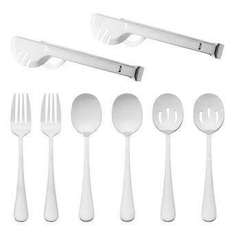 8 pc Silverware Set, Stainless Steel Flatware with Spoons and Fork Set, Mirror Polished Cutlery Set