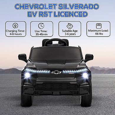 Qaba 12V Licensed Kids Electric Car with Back Storage, Suspension