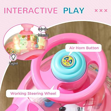 Qaba Toddler Push Car, Kids Foot to Floor Sliding Car