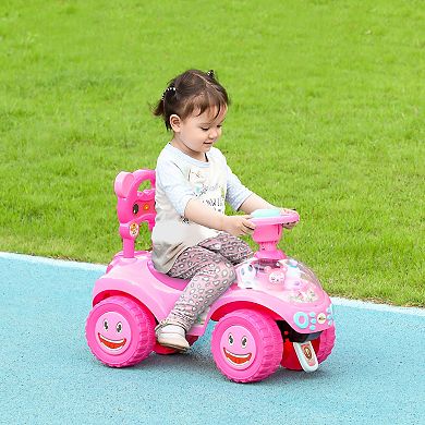 Qaba Toddler Push Car, Kids Foot to Floor Sliding Car