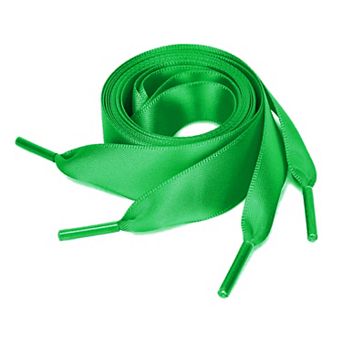 2 Pairs Womens Flat Ribbon Women Shoelaces Sneakers Canvas Shoestrings 43.3"