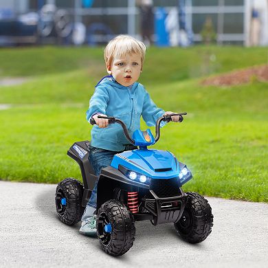 Qaba 12V Kids ATV with Spring Suspension, Forward & Reverse