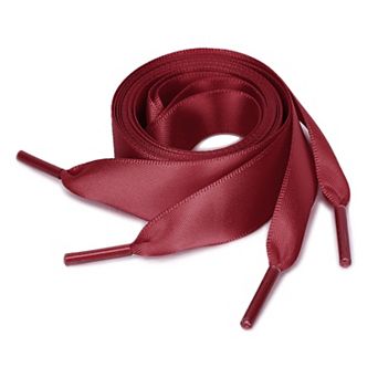 2 Pairs Womens Flat Ribbon Women Shoelaces Sneakers Canvas Shoestrings 31.5"