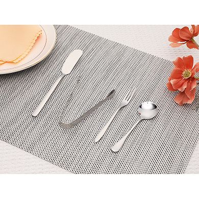 16 Pieces Silverware Set, Stainless Steel Flatware with Spoons and Forks Set, Serving Utensils Set