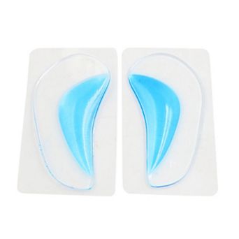 REGALWOVEN 1 Pair Blue S Size Gel Foot Orthotics O-type Bow Legs Correct Shoes Insole