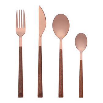 4 pc Silverware Set, Stainless Steel Flatware, Cutlery Set, Serving Utensils Set for Kitchen