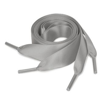 2 Pairs Satin Flat Ribbon Women Shoelaces Sneakers Canvas Shoestrings 43.3"