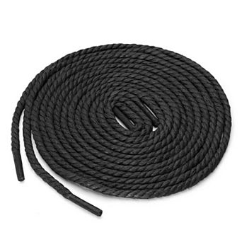 2 Pairs Round Rope Waterproof Braided Waxed Shoelaces for Casual Dress Boots Shoes 55" Length