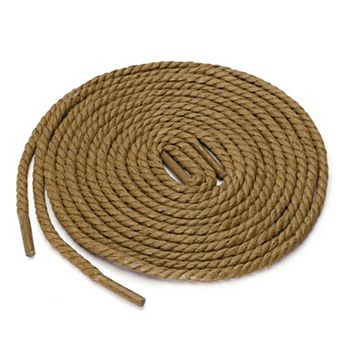 2 Pairs Round Rope Waterproof Braided Waxed Shoelaces for Casual Dress Boots Shoes 55" Length