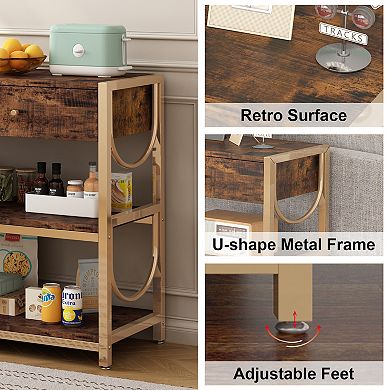 31.9" Console Table with Drawers