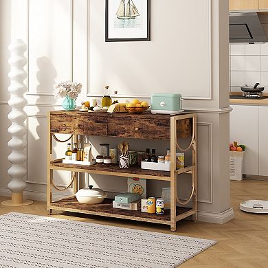 31.9" Console Table with Drawers