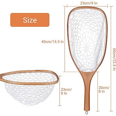 Fly Fishing Net Trout Net, Soft Mesh Fishing Net