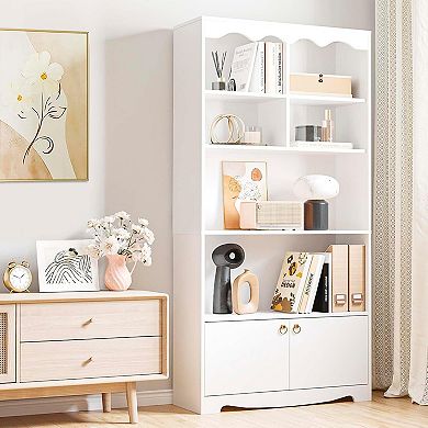 5-Tier Bookcase, 63 Inch Tall Bookshelf