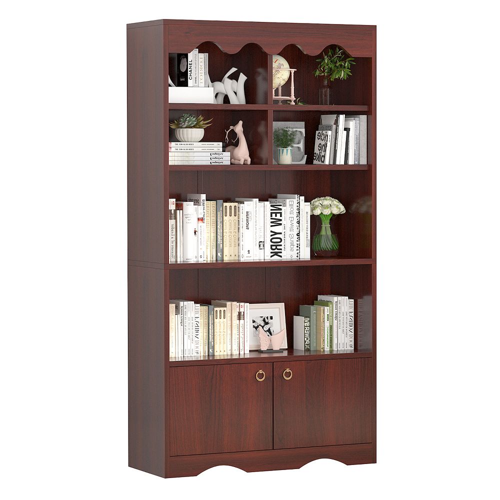 5-Tier Bookcase, 63 Inch Tall Bookshelf