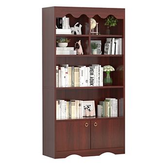 5 tier Bookcase, 63 Inch Tall Bookshelf