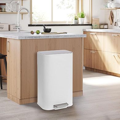 8 Gallon Stainless Steel Garbage Can