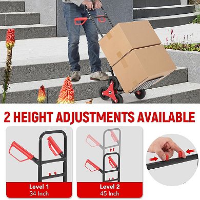 Stair Climbing Dolly, Foldable Hand Truck for Luggage, Warehouse, Shopping