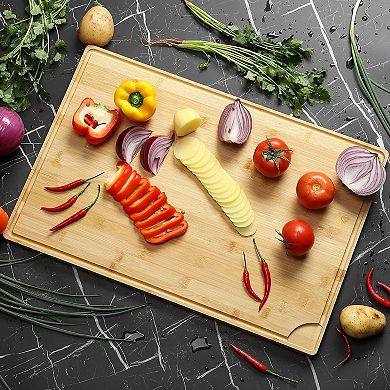 24 x 16 Inch Cutting Board, Large Kitchen Chopping Board for Meat, Cheese, Vegetables, Fruits