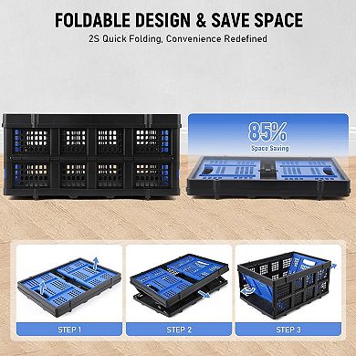 Foldable Storage Basket for Kitchen Office Camping Classroom Storage