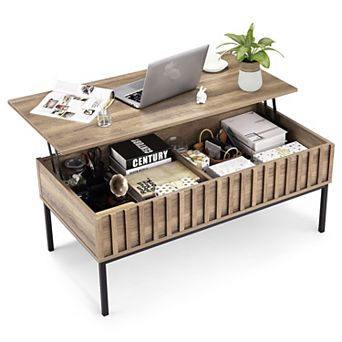 Lift Top Coffee Table with Hidden Storage Compartment