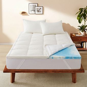 Unikome 100% Organic Cotton Slow Rebound Memory Foam Mattress Topper