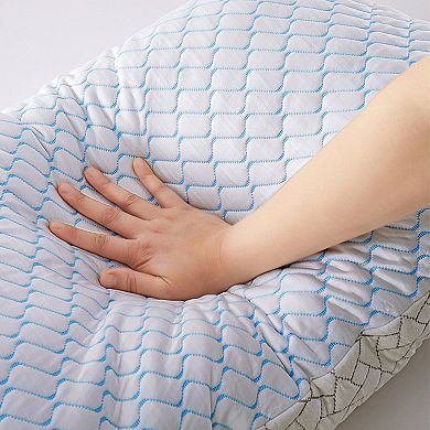 Unikome Cooling Bed Pillows for Sleeping 2 Pack Shredded Memory Foam Pillows Adjustable Cool Pillow