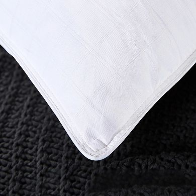Unikome 75% White Down Pillow Set of 2, 4 Layer Construction Design Bed Pillow