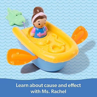 Spin Master Ms. Rachel Row Your Boat Educational Bath Toy for Ages 2-3 Years