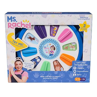 Spin Master Ms. Rachel Learning Wheel with 3 Play Modes Educational Toy