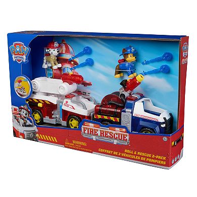 PAW Patrol Fire Rescue Roll & Rescue Action Figures with Vehicles