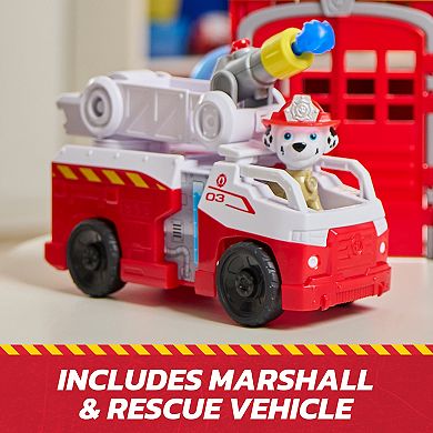 PAW Patrol Fire Rescue Command Center Playset with Marshall Figure