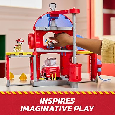 PAW Patrol Fire Rescue Command Center Playset with Marshall Figure