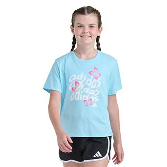 Girls 7-16 adidas Short Sleeve Boxy Graphic Tee