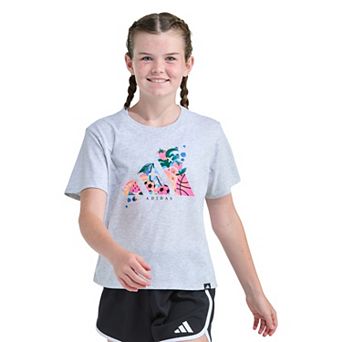 Girls 7-16 adidas Short Sleeve Boxy Graphic Tee