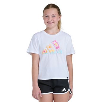 Girls 7-16 adidas Short Sleeve Boxy Graphic Tee