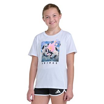 Girls 7-16 adidas Short Sleeve Regular Fit Graphic Tee