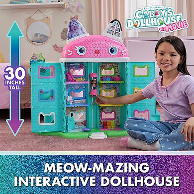 Gabby's Dollhouse: The Movie Meow-mazing Interactive Dollhouse with LCD Screen Eyes