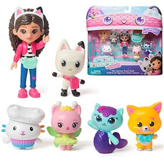 Gabby's Dollhouse Cat-venture Crew Pack 11 pc Toy Figure Set with Accessories