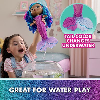 Gabby's Dollhouse Sing & Shine Mermaid Gabby Waterproof Doll with