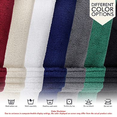 Men's American Soft Linen Fleece Long Sleeve Lightweight Bathrobe